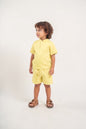 Conjunto masculino infantil gola padre em linho tamanhos 4,6,8