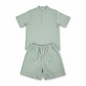 Conjunto masculino infantil gola padre em linho tamanhos 4,6,8