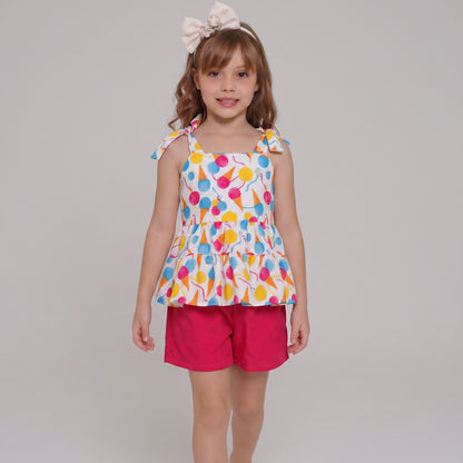 Conjunto Amanda babado duplo